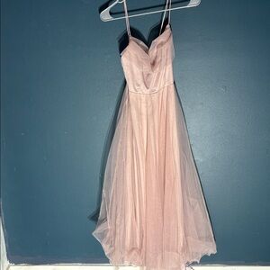 NWT One & Only Collective Women’s Bridal/Prom DressBlush Sheer Strap Size Small